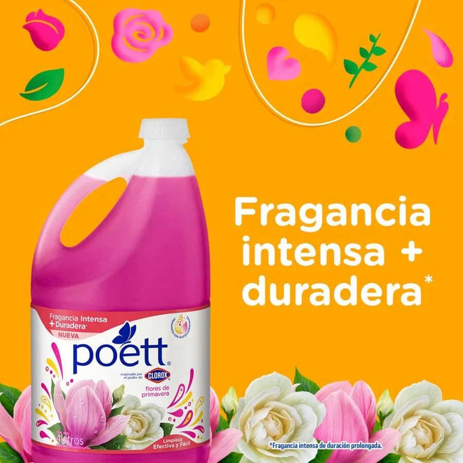 Limpieza profunda con el Limpiador de Piso Flores de Primavera