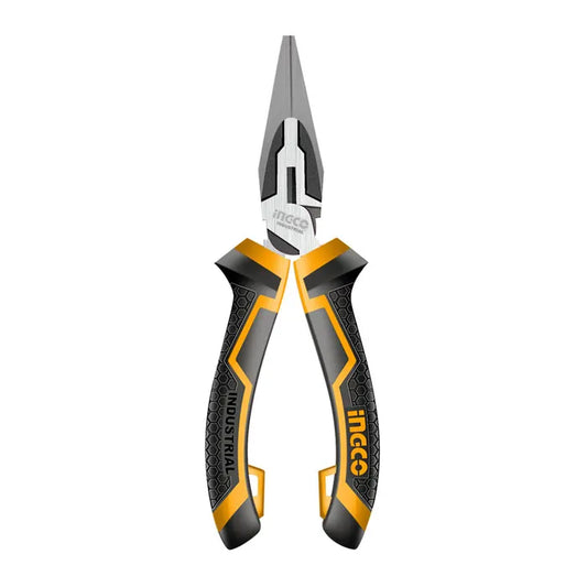 Alicate de Punta INGCO industrial con diseño ergonómico y punta de precisión.