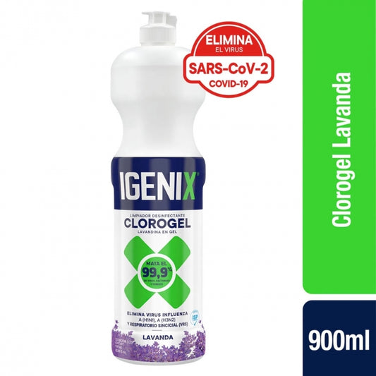Cloro Gel Concentrado IGENIX 900 ml – Limpiador y desinfectante